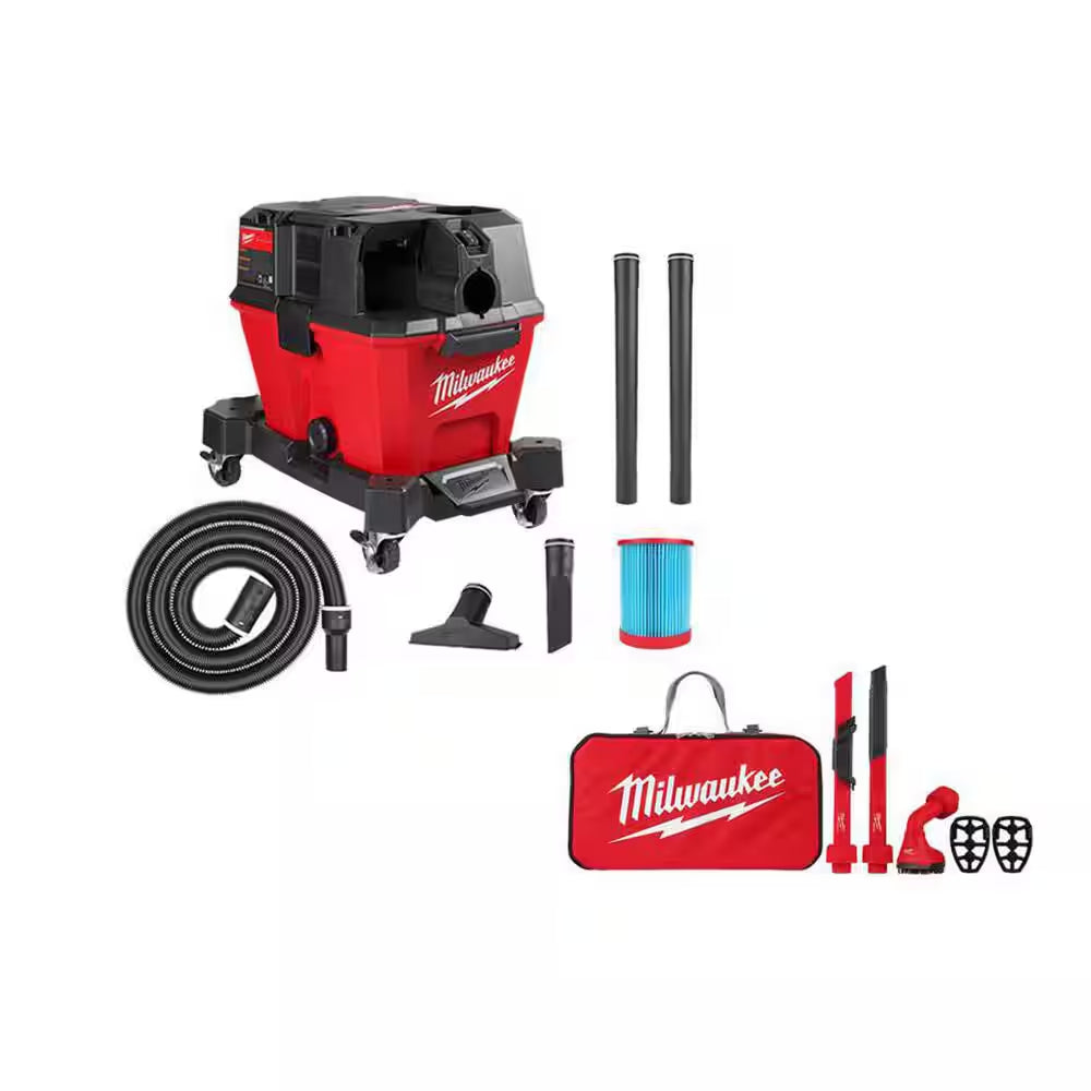 M18 18-Volt 2 Gal. Lithium-Ion Cordless Wet/Dry Vacuum with M18 XC 5.0 Ah Starter Kit