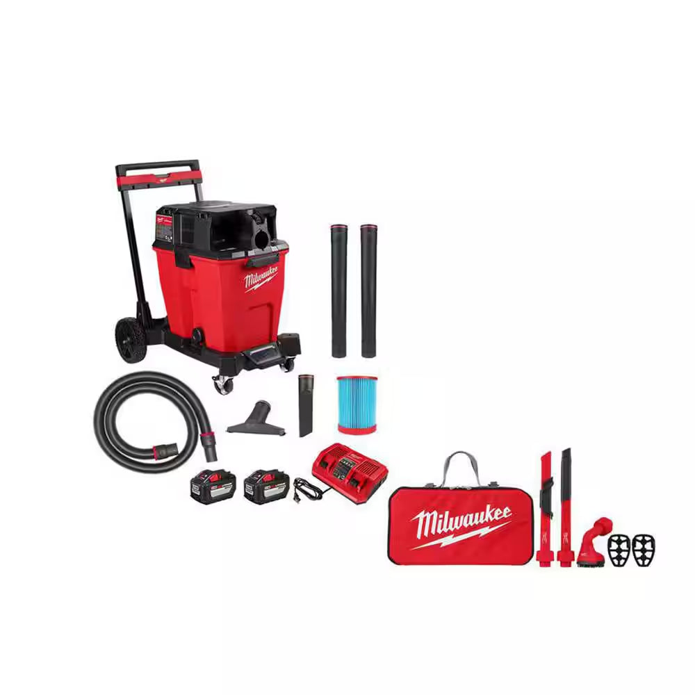 M18 18-Volt 2 Gal. Lithium-Ion Cordless Wet/Dry Vacuum with M18 XC 5.0 Ah Starter Kit