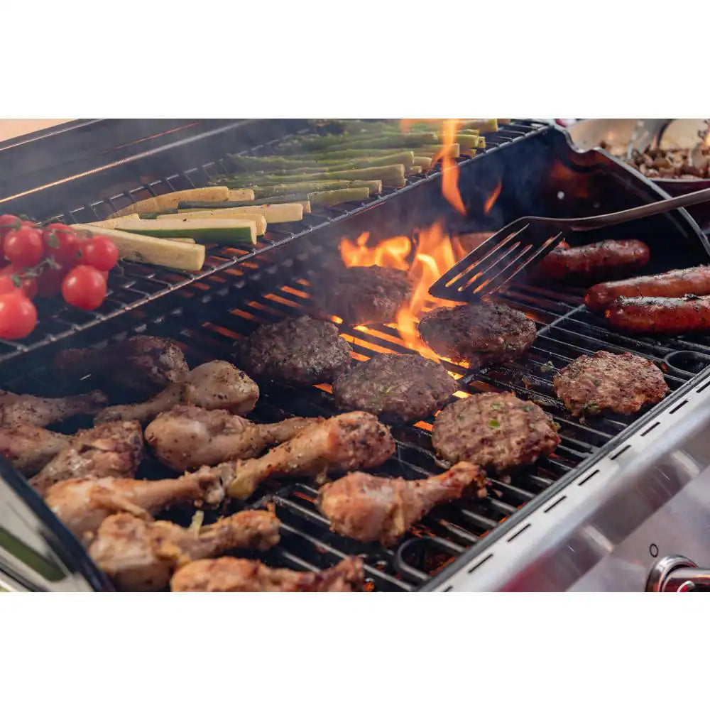 5-Burner Liquid Propane Gas Grill in Graphite Black with Side Burner