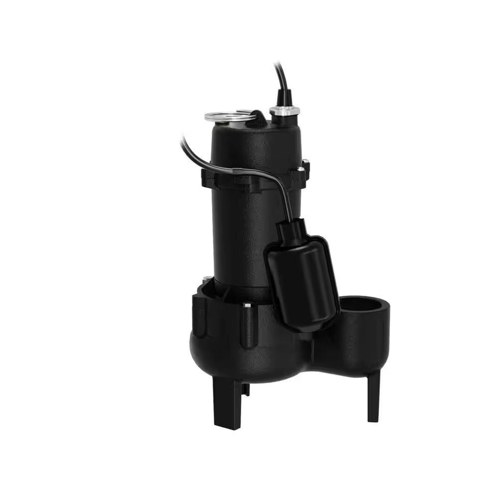 1/2 HP Submersible Pre-Plumbed Sewage Ejector Basin System