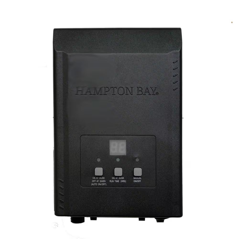 Low-Voltage 300-Watt Metal Landscape Lighting Transformer with Dusk to Dawn Sensor