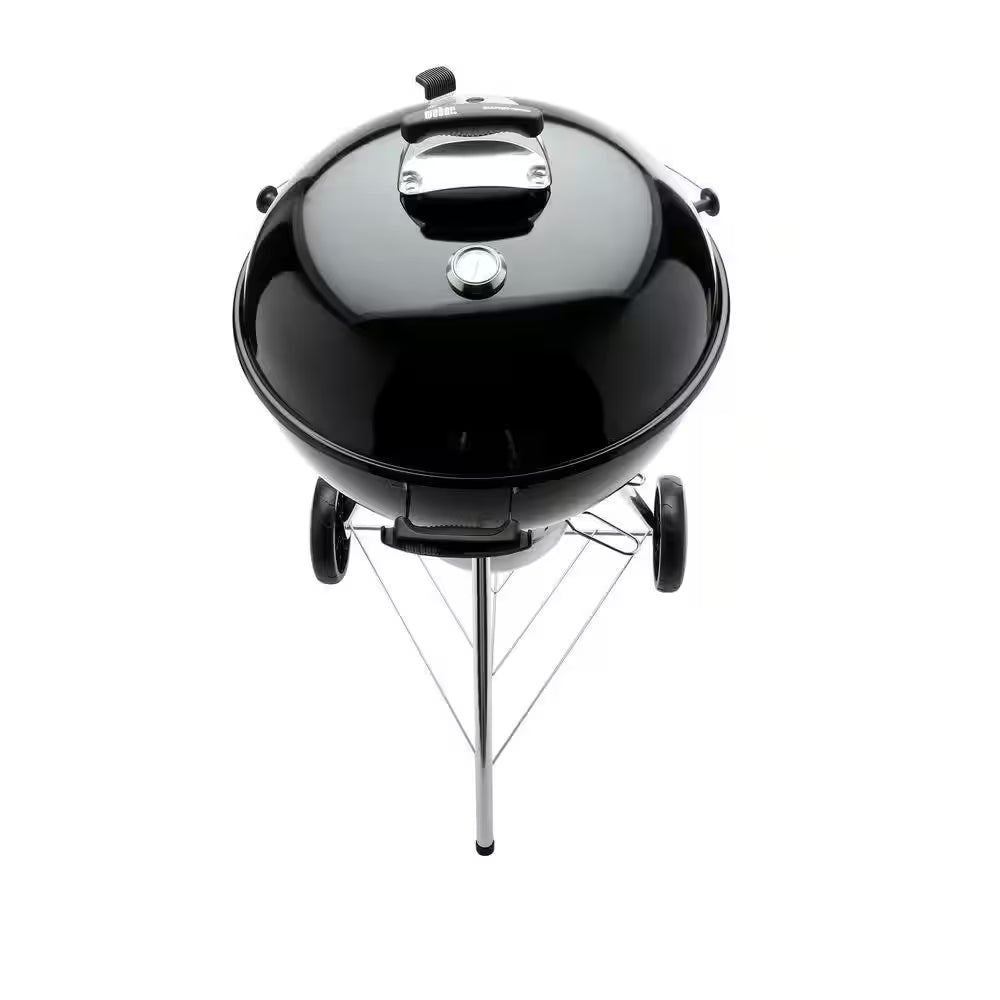 Master-Touch 22 In. Charcoal Grill in Black with Built-In Thermometer