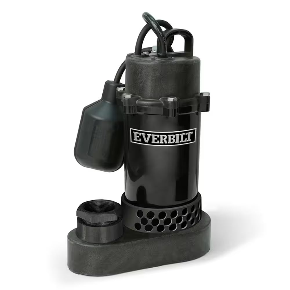 1/2 HP Aluminum Submersible Sump Pump Tether Switch