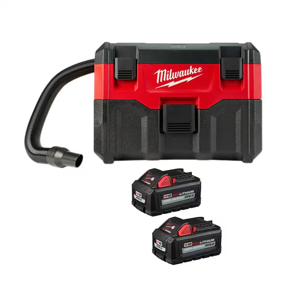 M18 18-Volt 2 Gal. Lithium-Ion Cordless Wet/Dry Vacuum with M18 XC 5.0 Ah Starter Kit