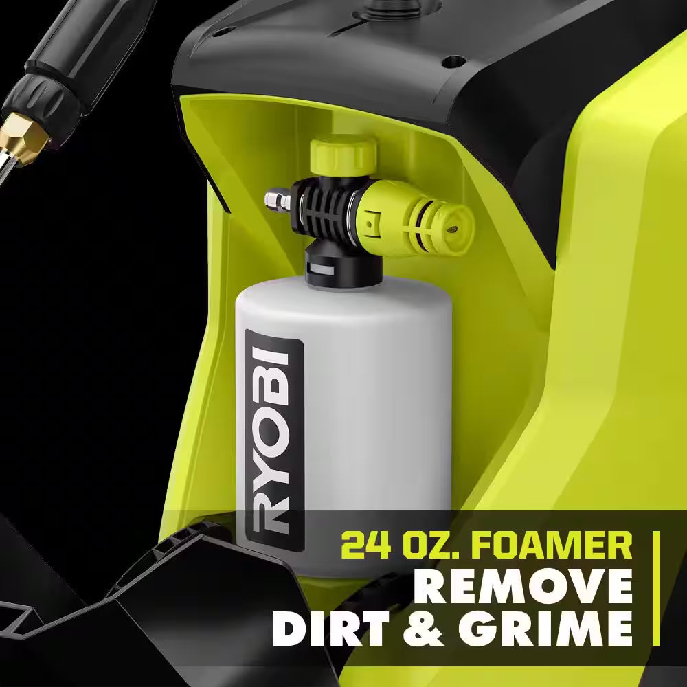 2100 PSI 1.2 GPM Cold Water Corded Electric Pressure Washer with Foamer and 4 Oz. Pump Protector