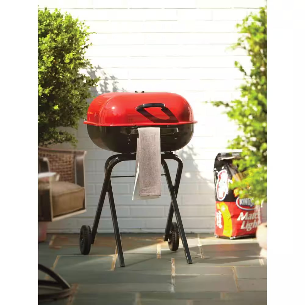 Walk-A-Bout Portable Red Charcoal Grill