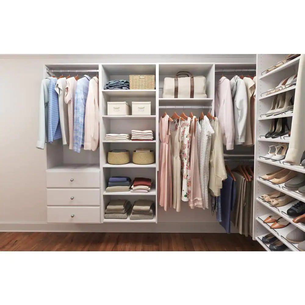 Elite 25 In. W Classic White Wood Closet Tower