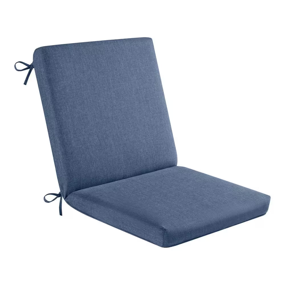 20 In. W X 17 In. D Cushionguard Mid Back Dining Chair Outdoor Cushion in Lake