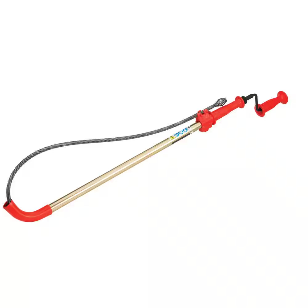 K-6P Hybrid Toilet Snake Auger, 6 Ft. Cable with Integrated Bulb Head and Convenient Storage Bag Bundle