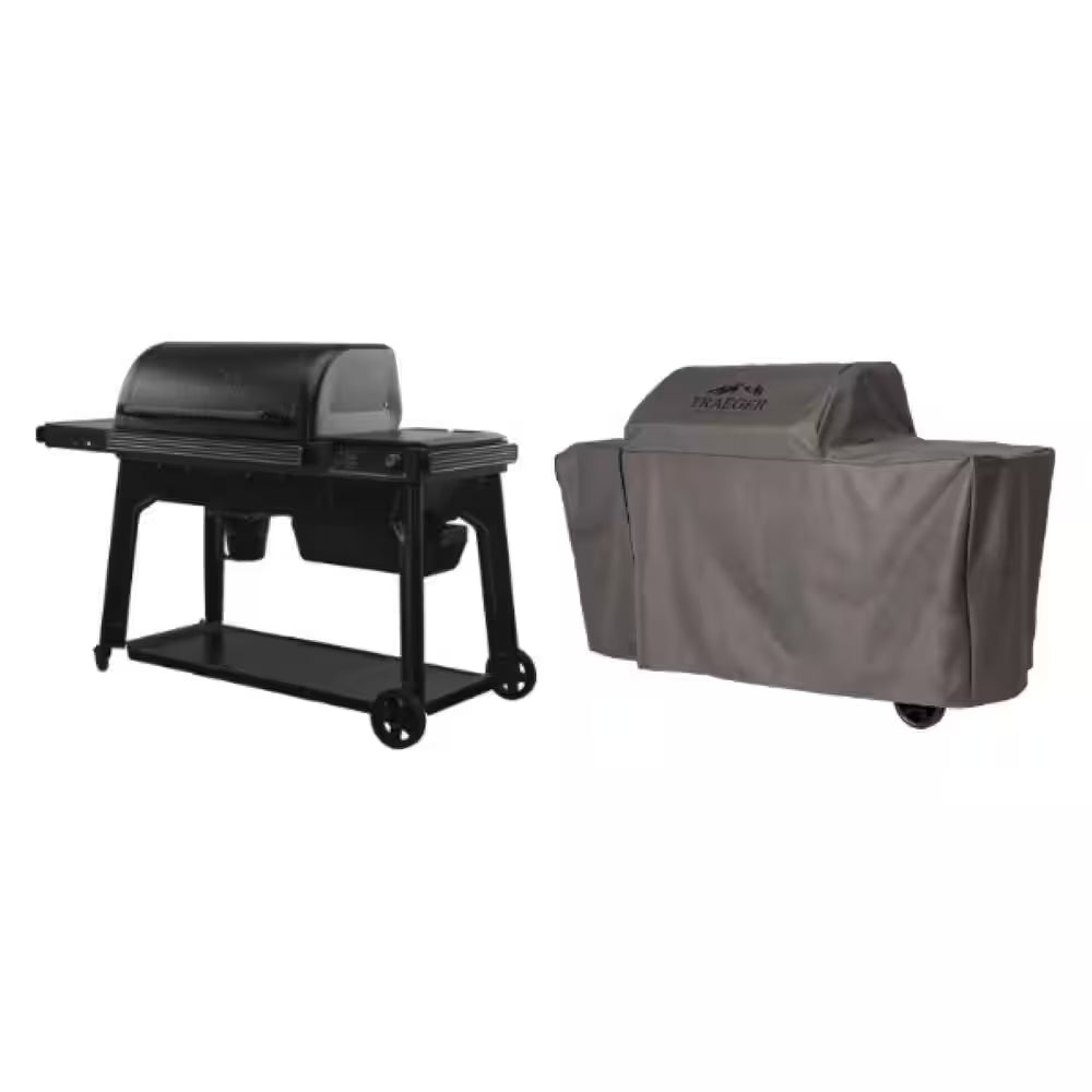 Woodridge Pro Wi-Fi Pellet Grill and Smoker in Black
