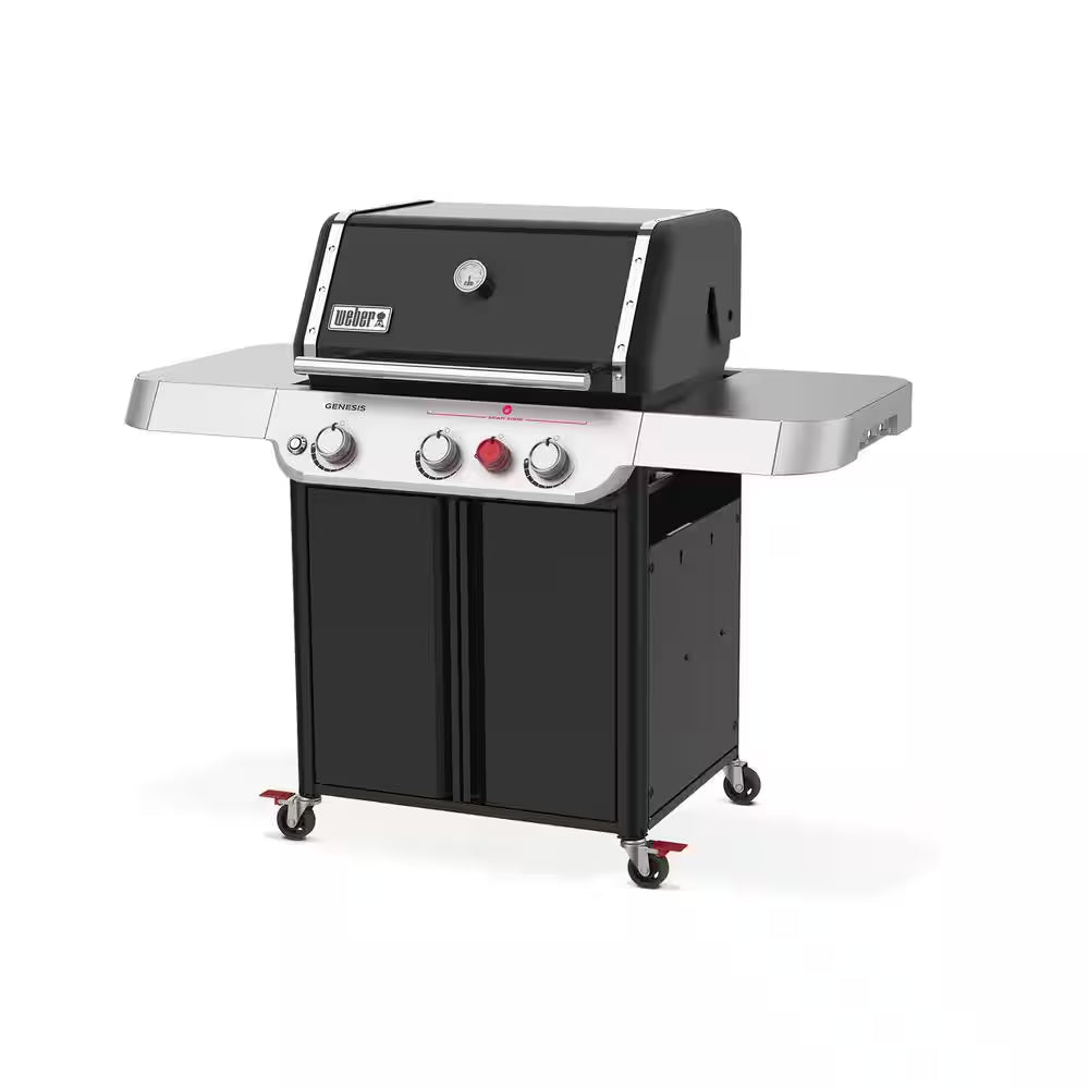 Genesis E-325 3-Burner Liquid Propane Gas Grill in Black with Large Sear Zone