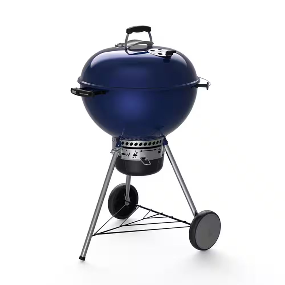 Master-Touch 22 In. Charcoal Grill in Black with Built-In Thermometer