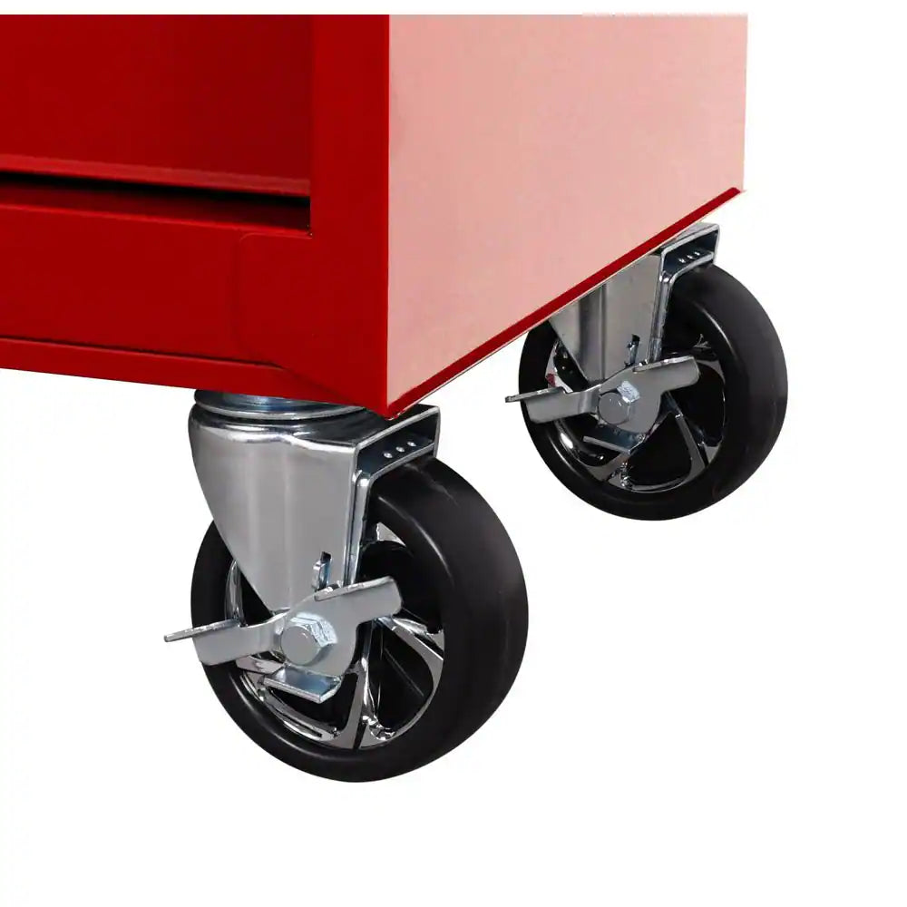 Tool Storage 27 In. W X 18 In. D Standard Duty Red Rolling Tool Chest Combo