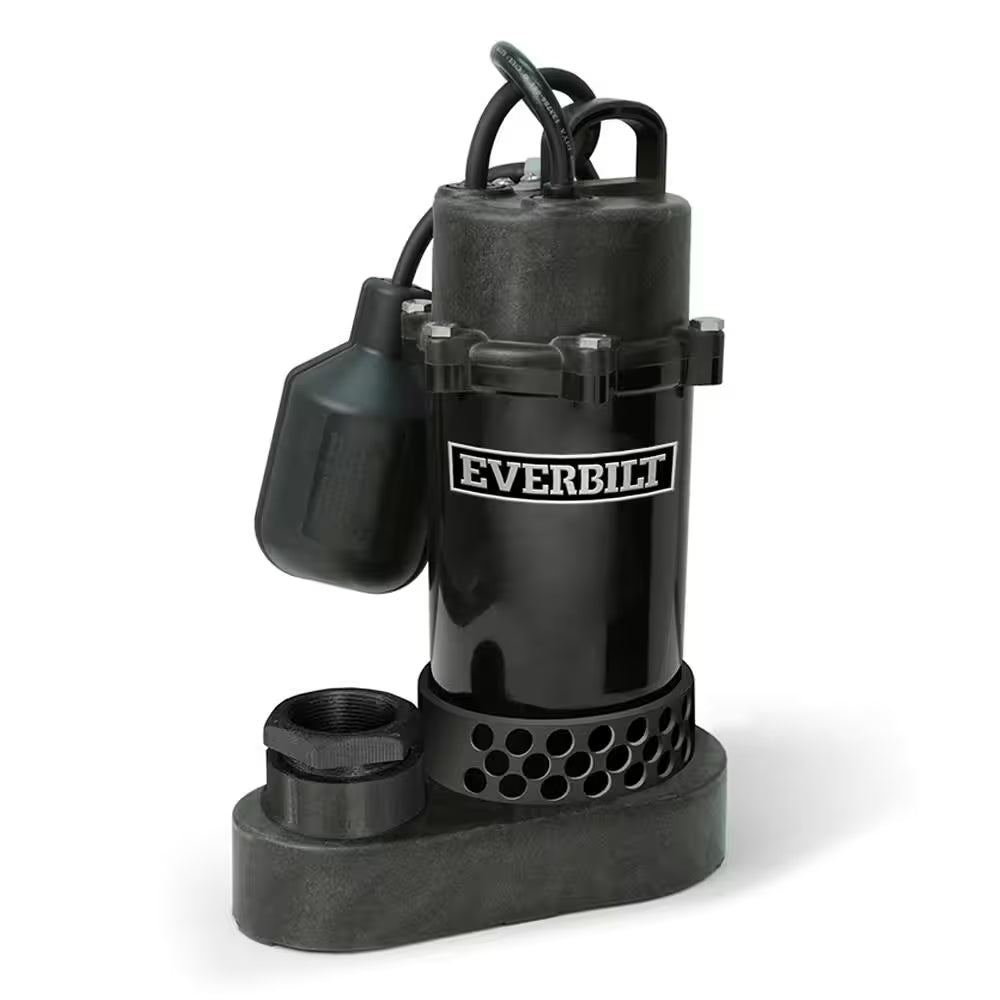 1/2 HP Aluminum Submersible Sump Pump Tether Switch