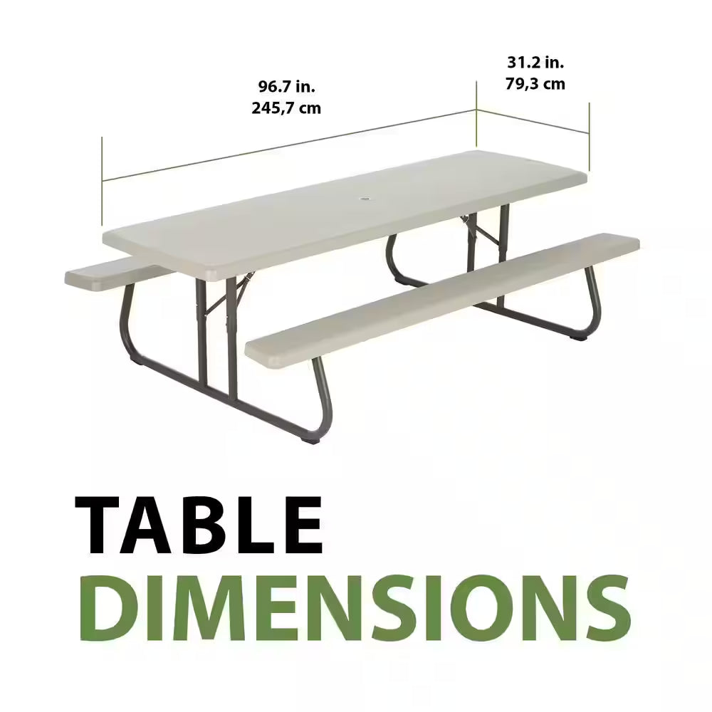 57 In. X 96 In. Commercial Grade Picnic Table