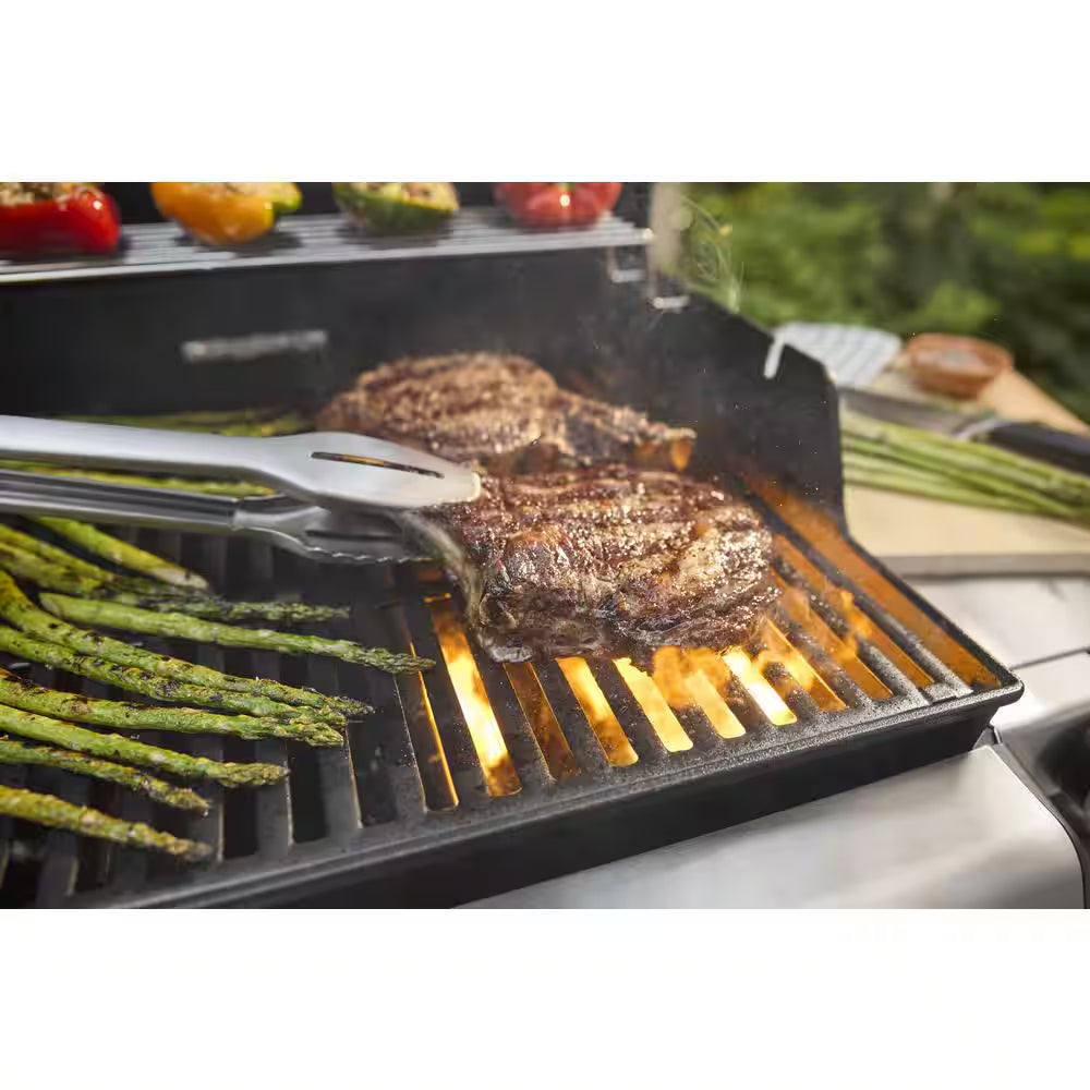 Spirit E-325 3-Burner Natural Gas Grill in Black with Powerful Boost Burners