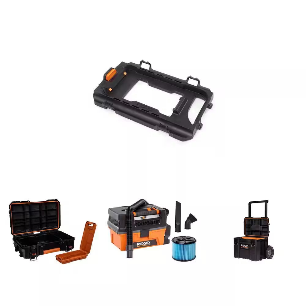3 Gal. 5.0 Peak HP NXT Shop Vacuum HD0300 Wet Dry Vac with Pro Gear Attachment, Rolling Tool Cart and Tool Case