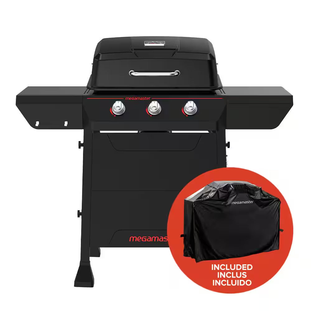 2-Burner Propane Gas Grill in Black