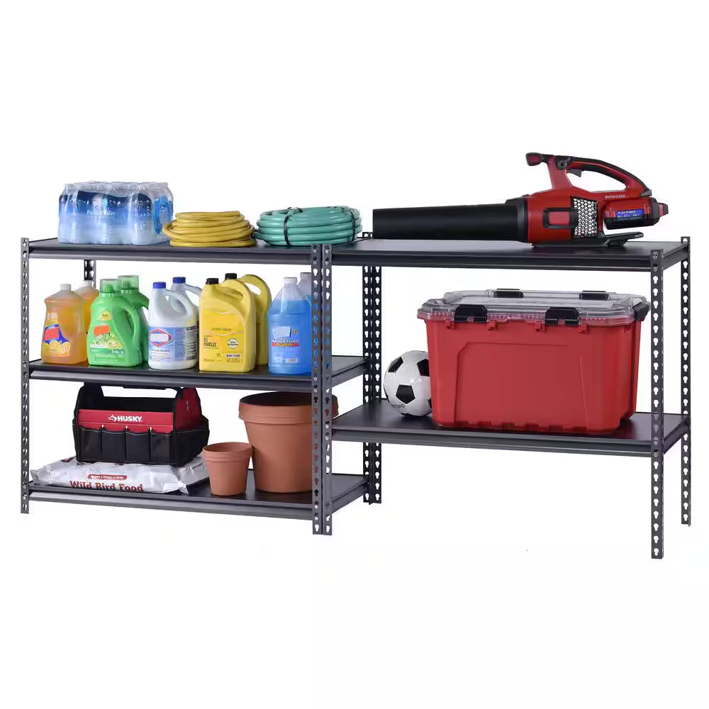 5-Tier Steel Garage Storage Shelving Unit in Silver Vein (42 In. W X 72 In. H X 18 In. D)