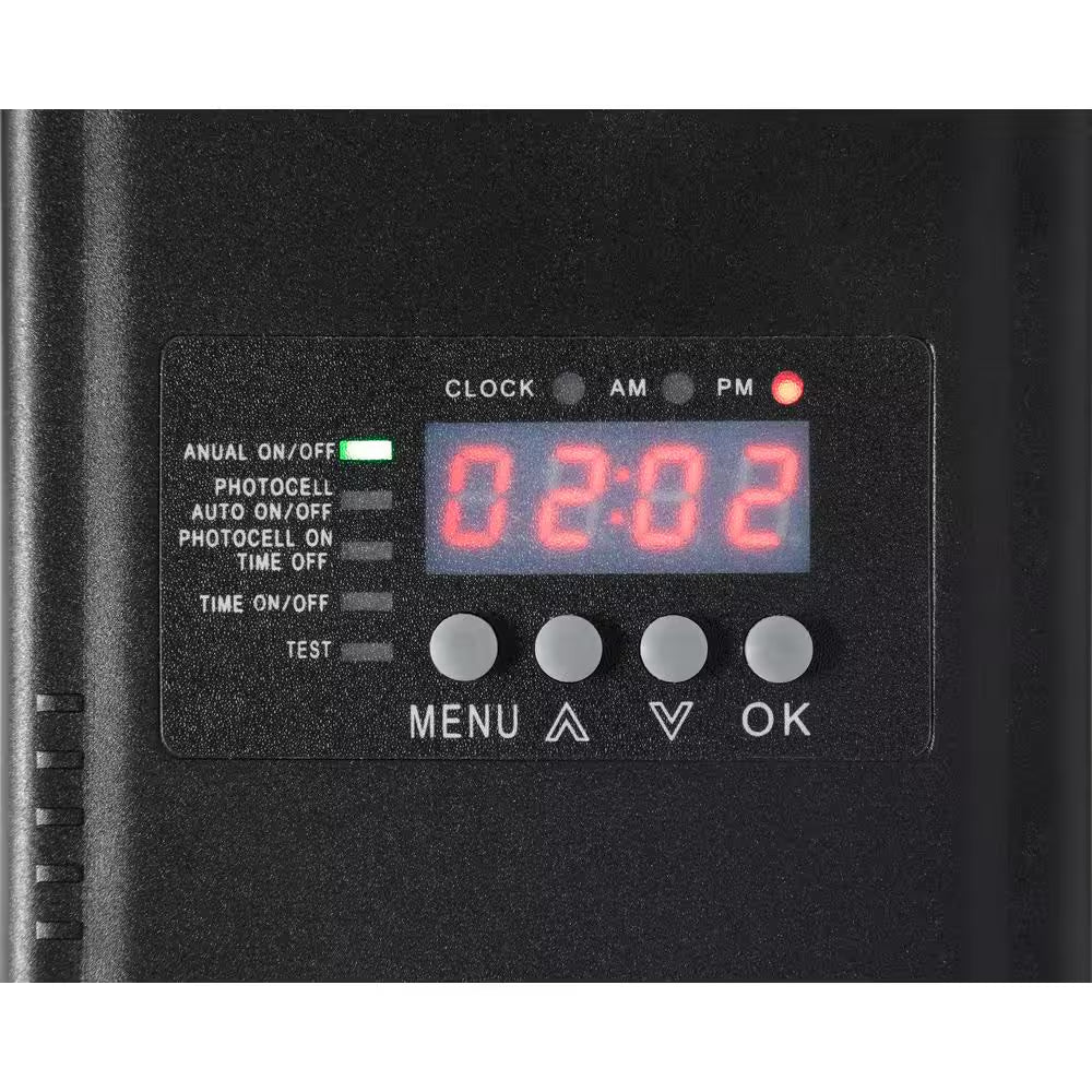 Low-Voltage 300-Watt Metal Landscape Lighting Transformer with Dusk to Dawn Sensor