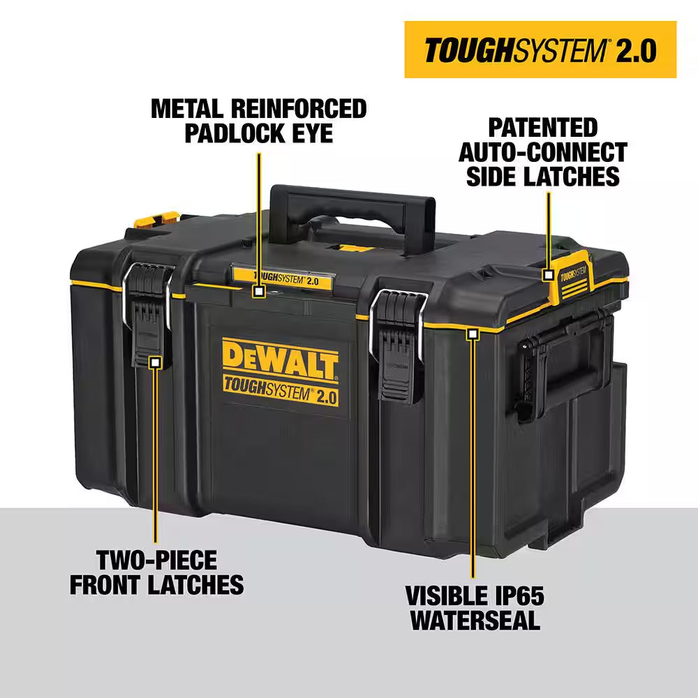 TOUGHSYSTEM 2.0 22 In. Small Tool Box, 22 In. Large Tool Box, 24 In. Mobile Tool Box, and Shallow Tool Tray