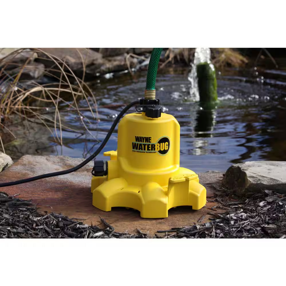 1/6 HP Waterbug Submersible Utility Pump with Multi-Flo Technology
