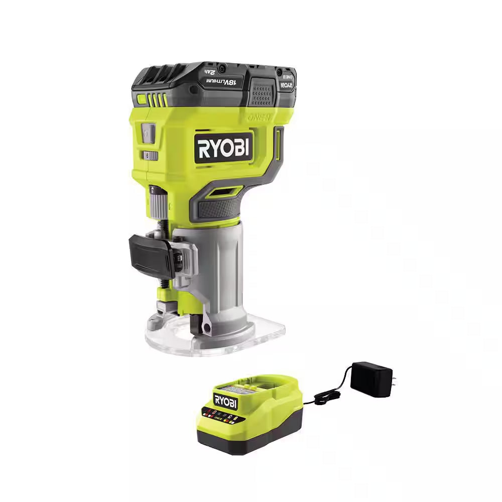 ONE+ 18V Cordless Compact Router Kit with 2.0 Ah Battery and Charger