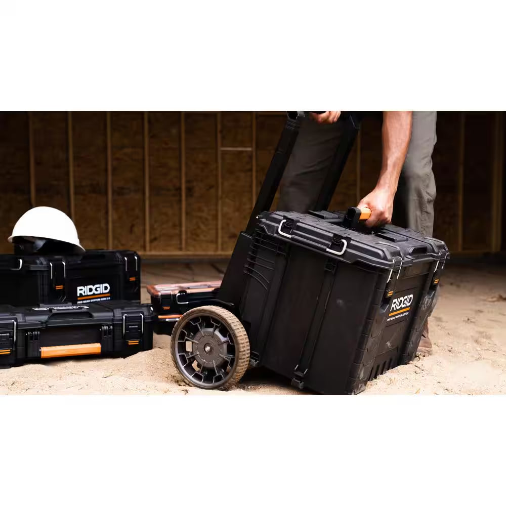 Pro Gear System Gen 2.0 Stackable 25 in All Terrain Rolling Tool Box with 9 In. Wheels