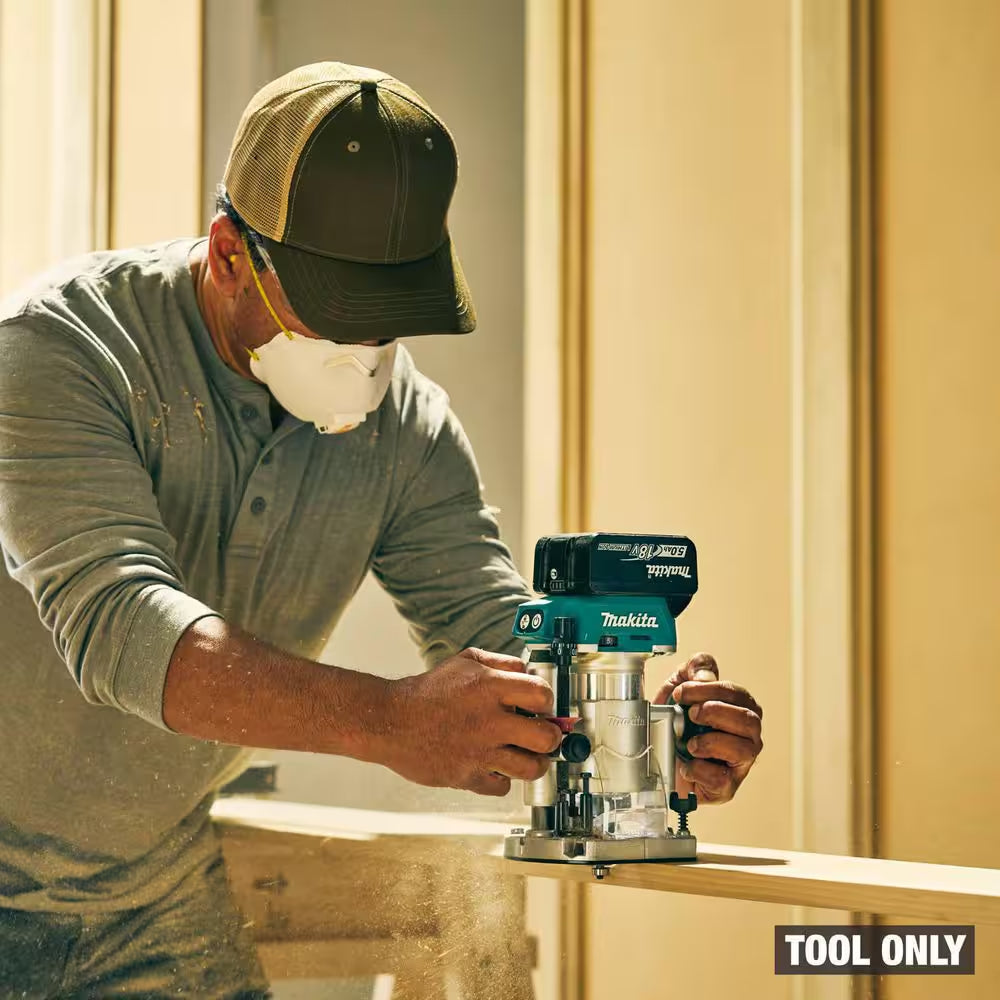18V LXT Lithium-Ion Brushless Cordless Variable Speed Compact Router with Built-In LED Light (Tool Only)