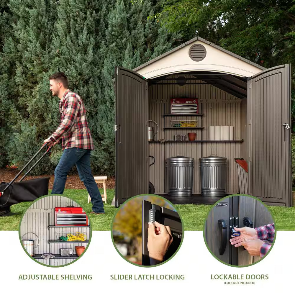 8 Ft. X 12.5 Ft. Resin Outdoor Storage Shed