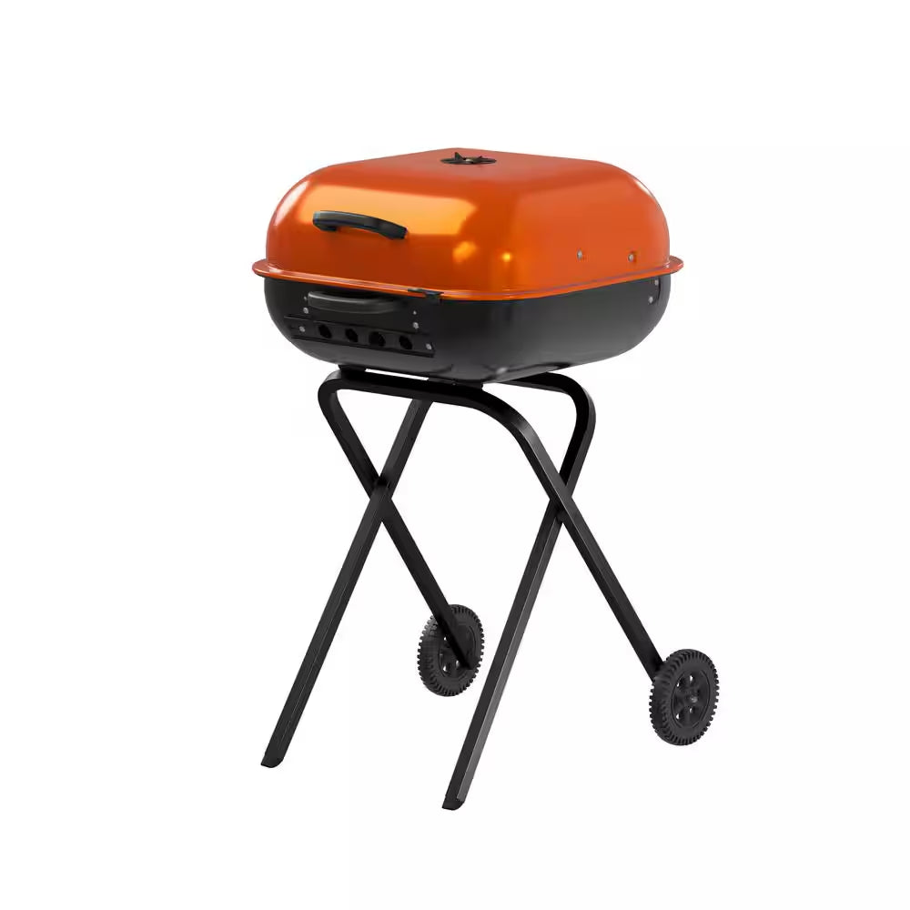 Walk-A-Bout Portable Red Charcoal Grill