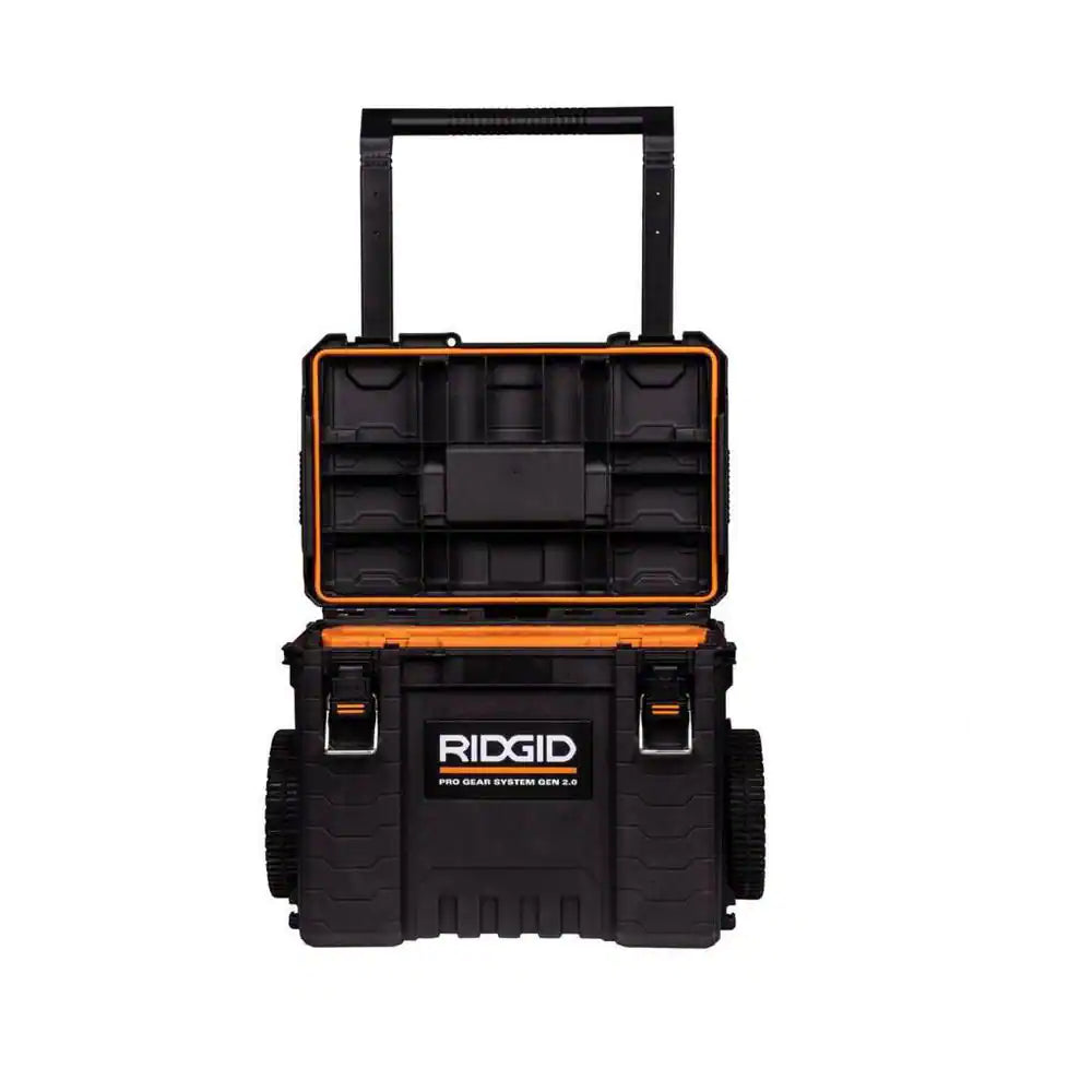 Pro Gear System Gen 2.0 Stackable 25 in All Terrain Rolling Tool Box with 9 In. Wheels