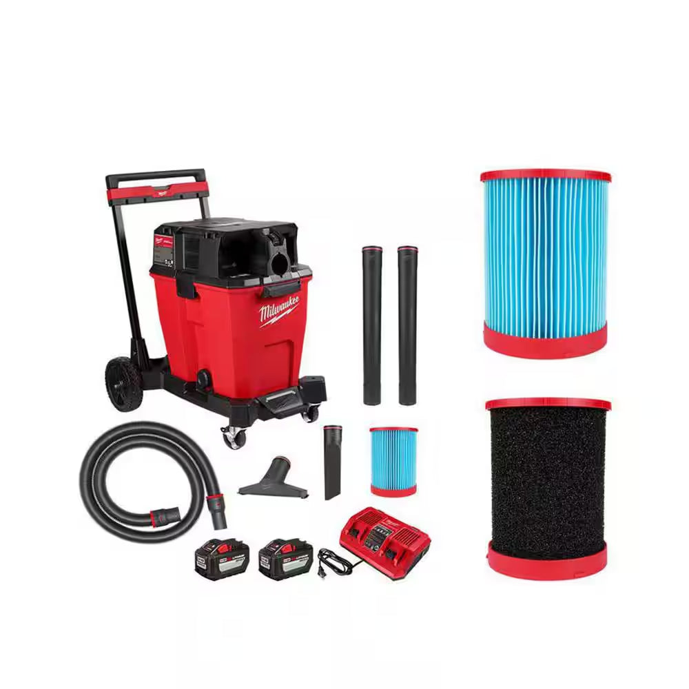 M18 18-Volt 2 Gal. Lithium-Ion Cordless Wet/Dry Vacuum with M18 XC 5.0 Ah Starter Kit