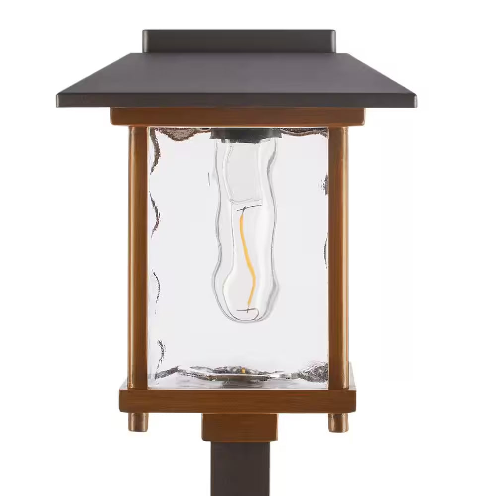 Parkwood 14 Lumen Bronze 2-Tone Finish LED Weather Resistant Outdoor Solar Path Light with Glass Lens (12-Pack)