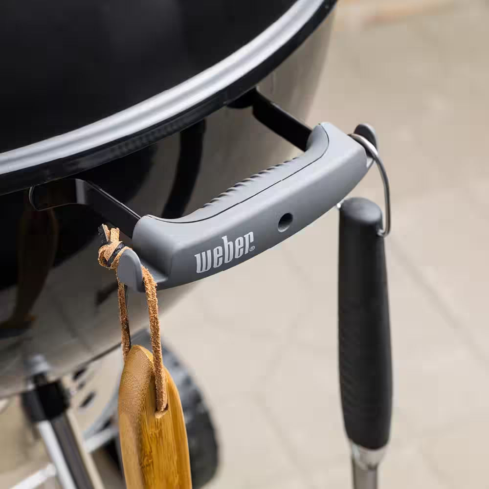 Original Kettle Premium 22 In. Charcoal Grill in Black with Built-In Thermometer with Premium Grill Cover
