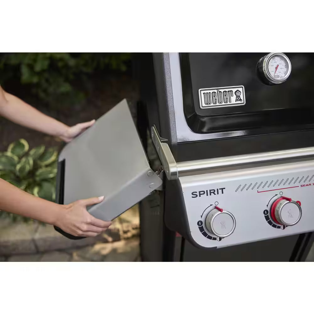 Spirit E-325 3-Burner Natural Gas Grill in Black with Powerful Boost Burners