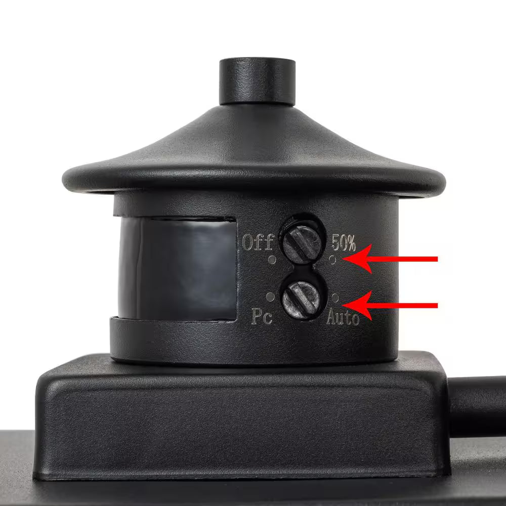 11.75 In. Matte Black Motion Sensing Dusk to Dawn Outdoor Hardwired Wall Lantern Sconces with Water Glass(2-Pack)