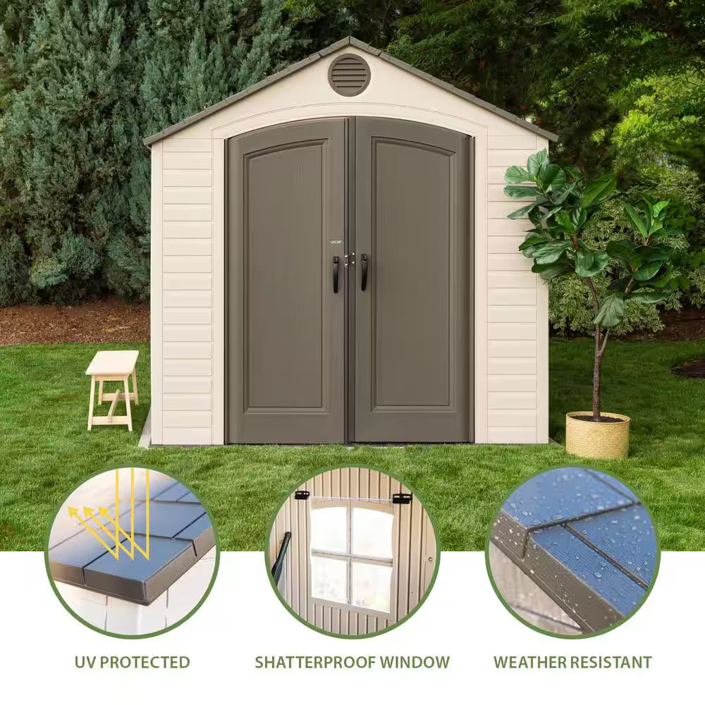 8 Ft. X 12.5 Ft. Resin Outdoor Storage Shed