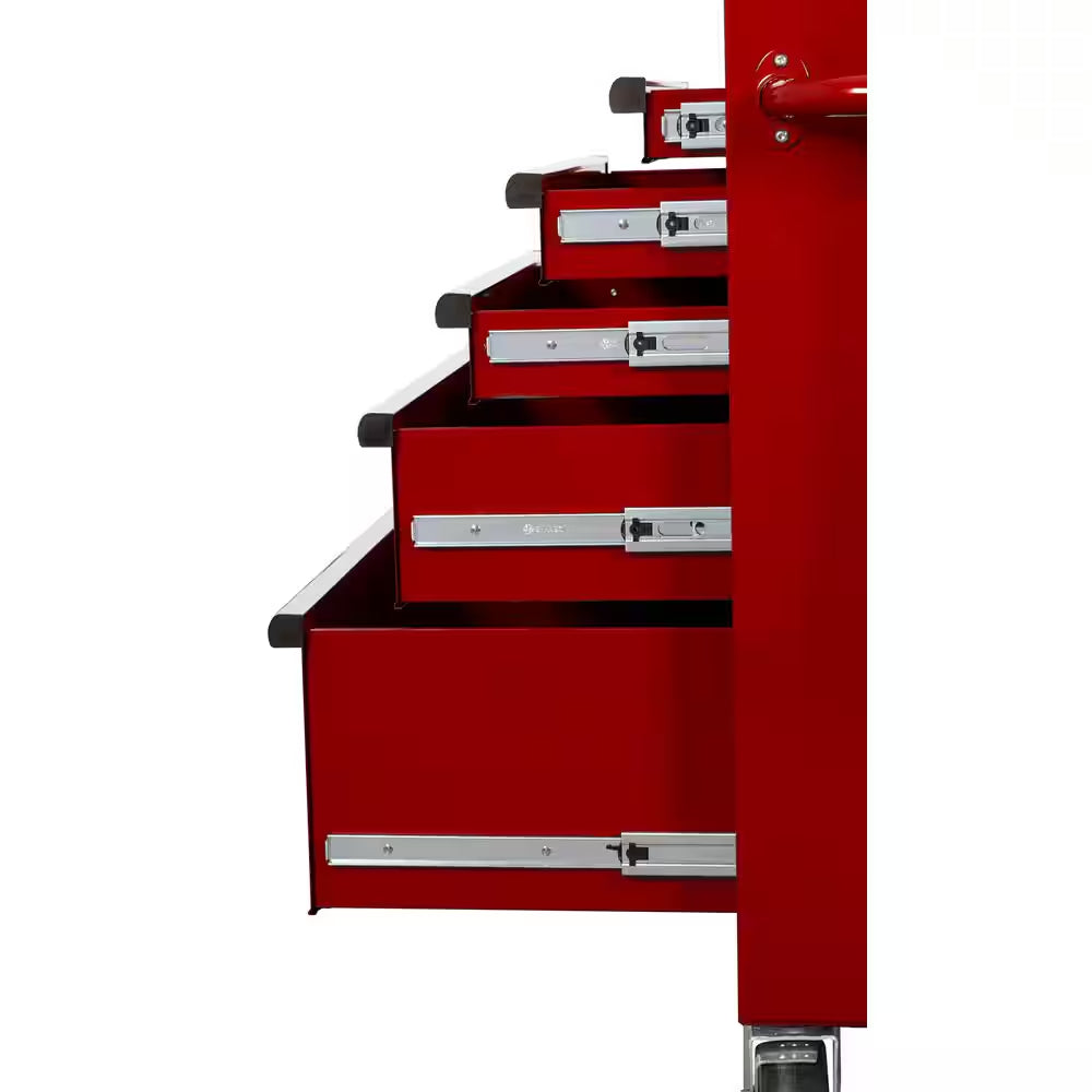 Tool Storage 27 In. W X 18 In. D Standard Duty Red Rolling Tool Chest Combo