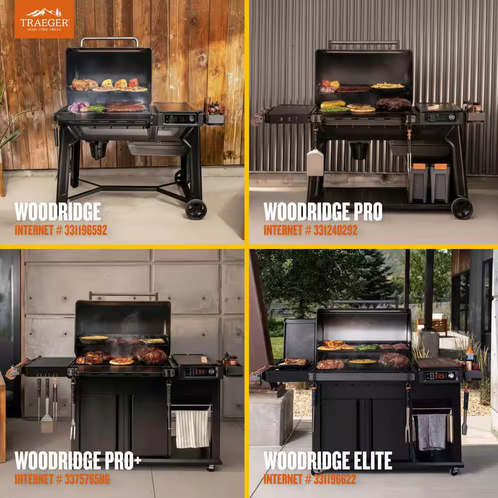 Woodridge Pro Wi-Fi Pellet Grill and Smoker in Black