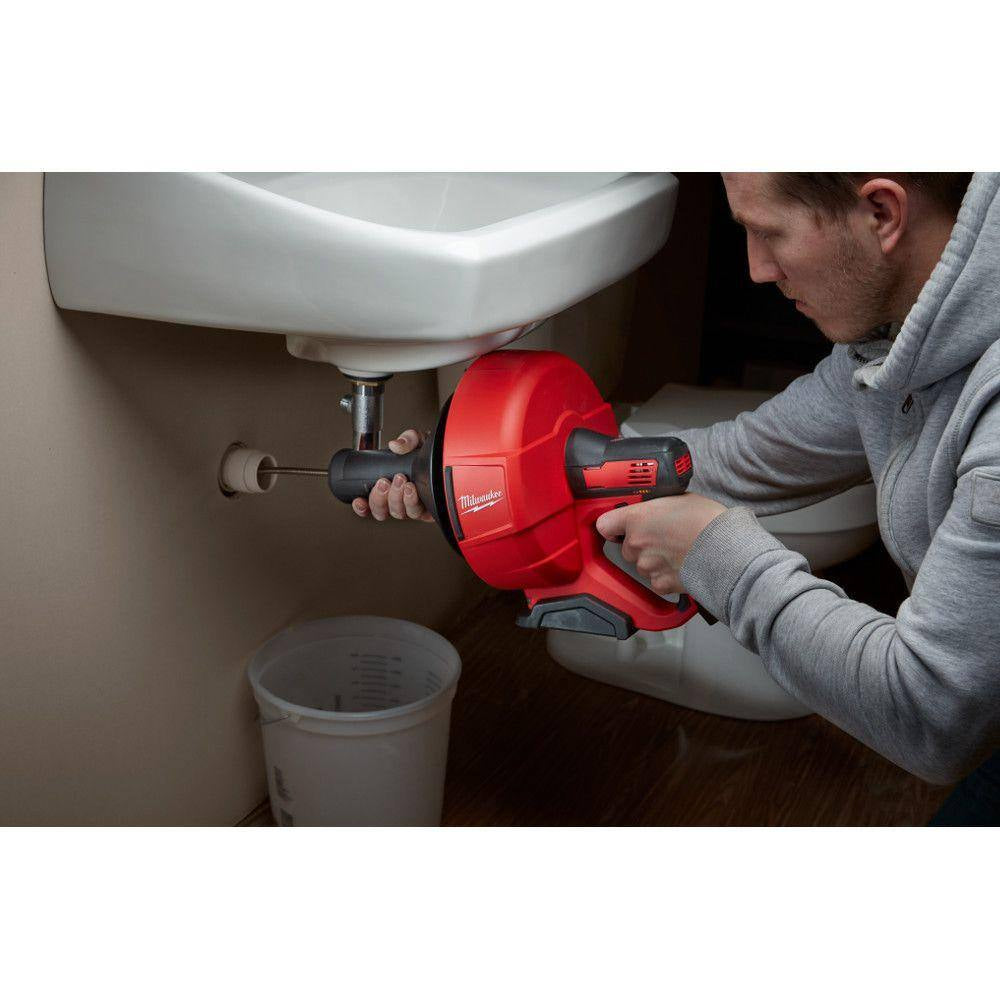M12 12V Lithium-Ion Cordless Auger Snake Drain Cleaning Kit M12 with 2.0Ah Battery