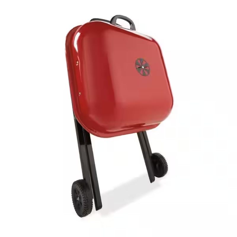 Walk-A-Bout Portable Red Charcoal Grill