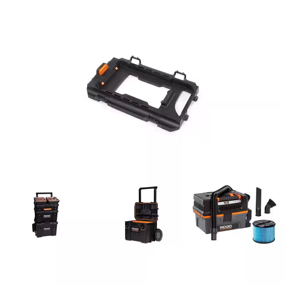 3 Gal. 18V Cordless NXT Shop Vacuum HD0318 Wet Dry Vac with Pro Gear Attachment, Rolling Tool Cart and Case