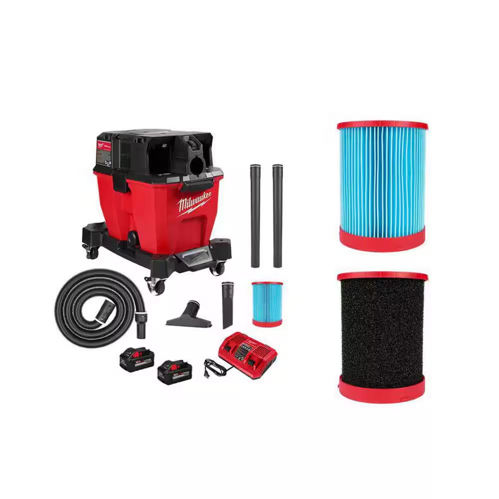 M18 18-Volt 2 Gal. Lithium-Ion Cordless Wet/Dry Vacuum with M18 XC 5.0 Ah Starter Kit