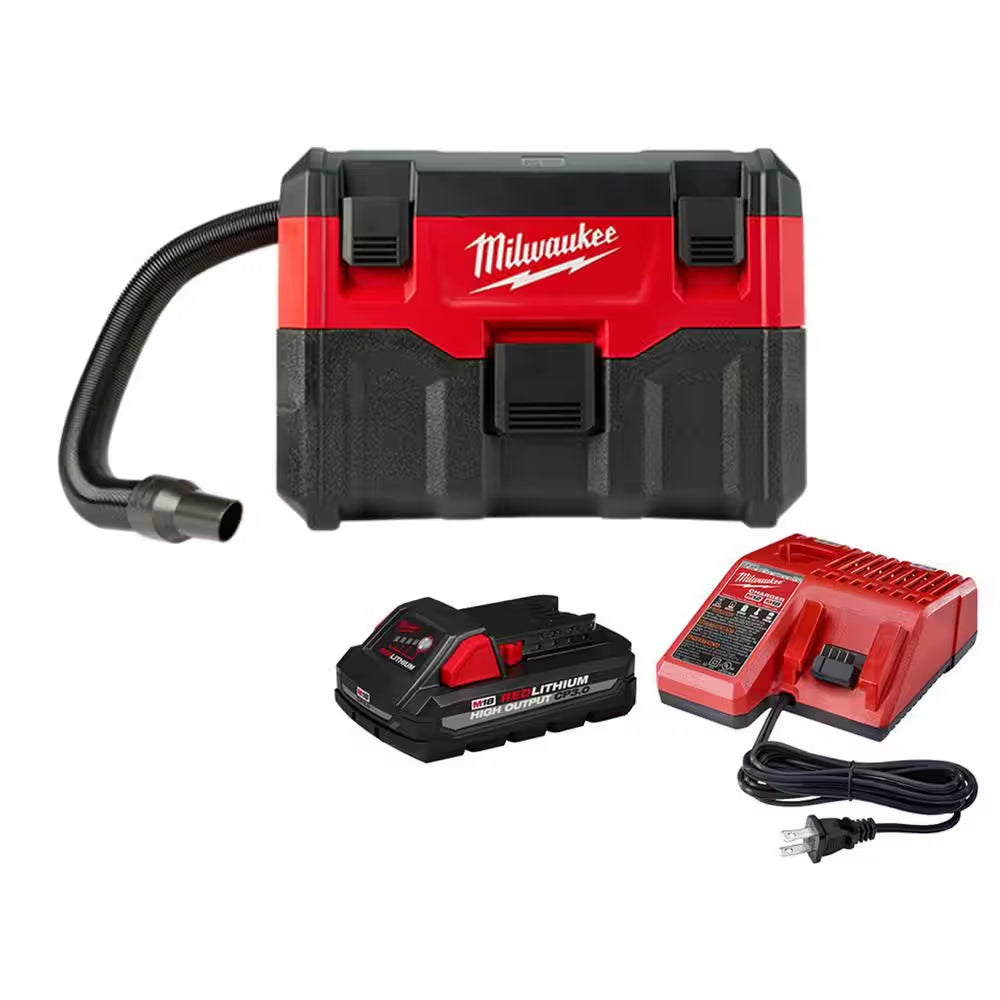 M18 18-Volt 2 Gal. Lithium-Ion Cordless Wet/Dry Vacuum with M18 XC 5.0 Ah Starter Kit
