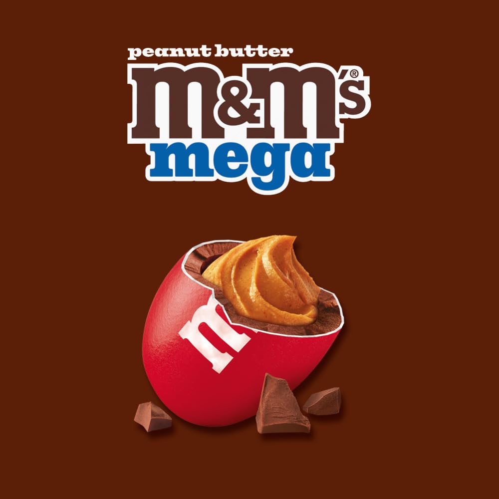 M&M'S Peanut Chocolate Candy, Full Size 1.74 oz Bag, Pack of 48 Bulk Candy Chocolate