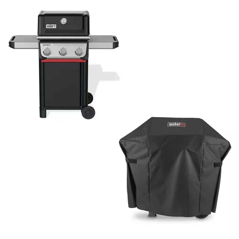 Spirit E-210 2-Burner Liquid Propane Gas Grill in Black with Snap-Jet Ignition