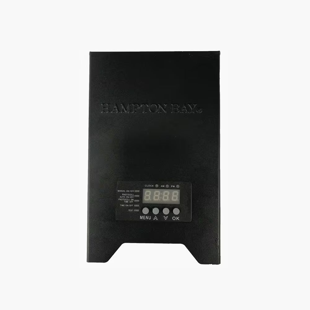 Low-Voltage 300-Watt Metal Landscape Lighting Transformer with Dusk to Dawn Sensor