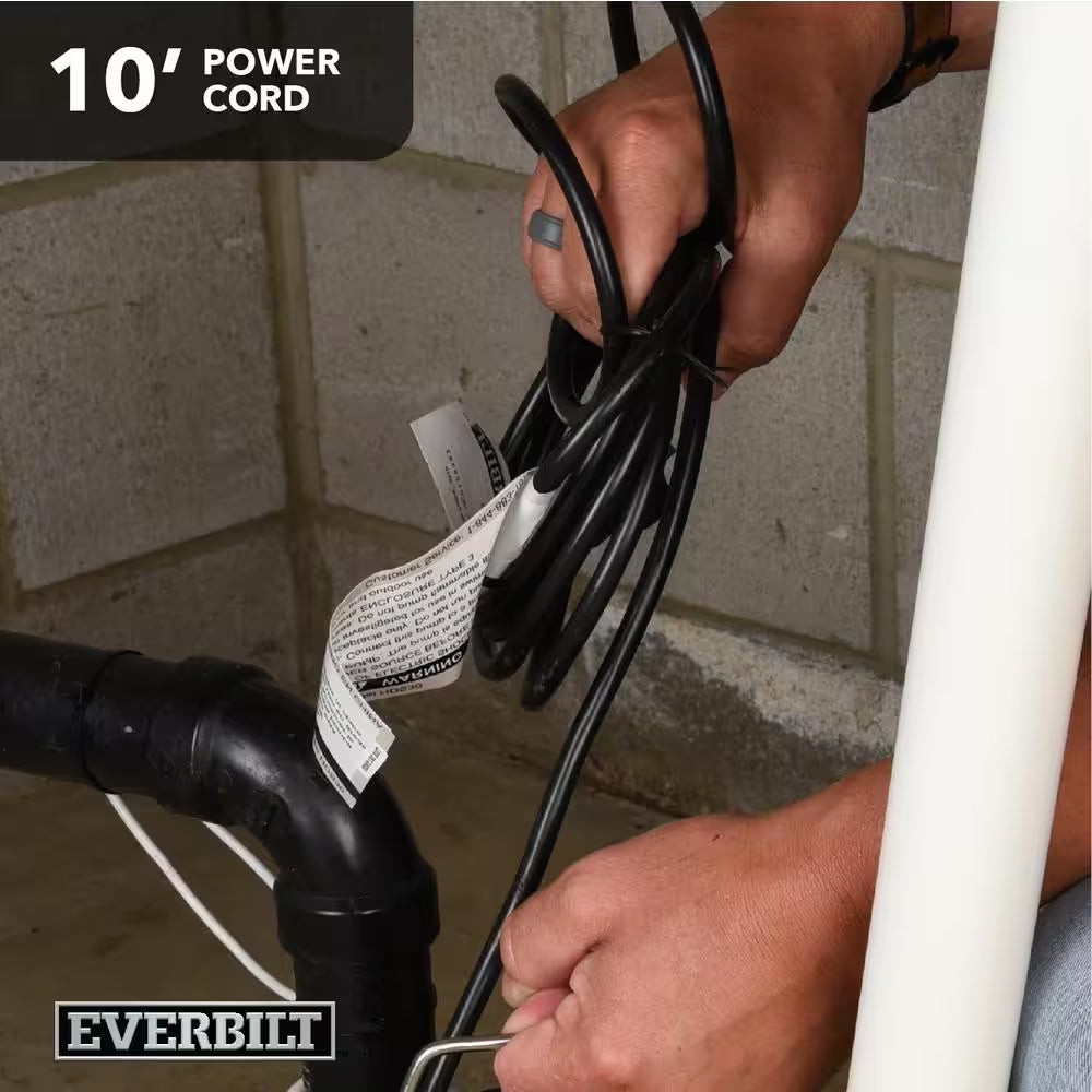 1/3 HP Cast Iron Submersible Sump Pump