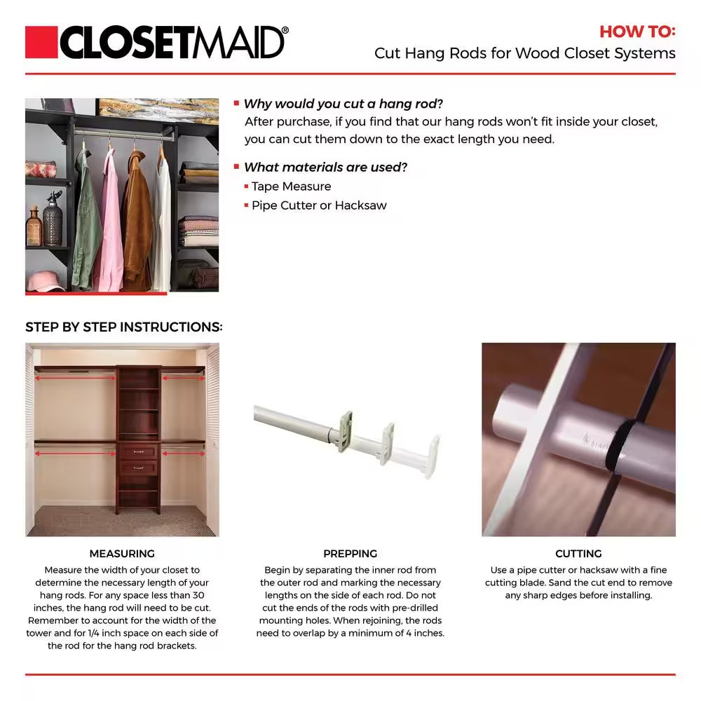 Style+ 25 In. W White Corner Wood Closet Tower
